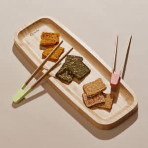 Sampak: 2 stk. NipNap Bamboo Platter – Serveringsfad/tapasfad