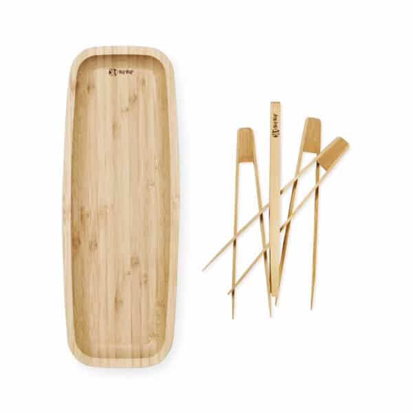 Sampak med bamboo platter + 4 nipnap